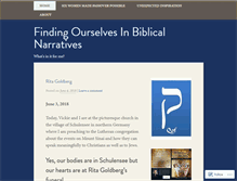Tablet Screenshot of findingourselvesinbiblicalnarratives.com
